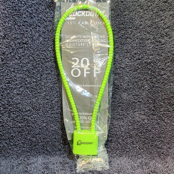 LODKDOWN 15 INCH CABLE LOCK Other - LOCKDOWN *** REGISTERED TRADEMARK ***  15 INCH CABLE LOCK....NEW IN PACKAGE